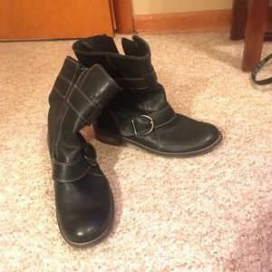 Paul Green Black Moto Boots
